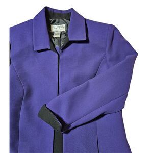 Mary McFadden Blazer With Matching‎ Shell Purple And Black Women's Size 8